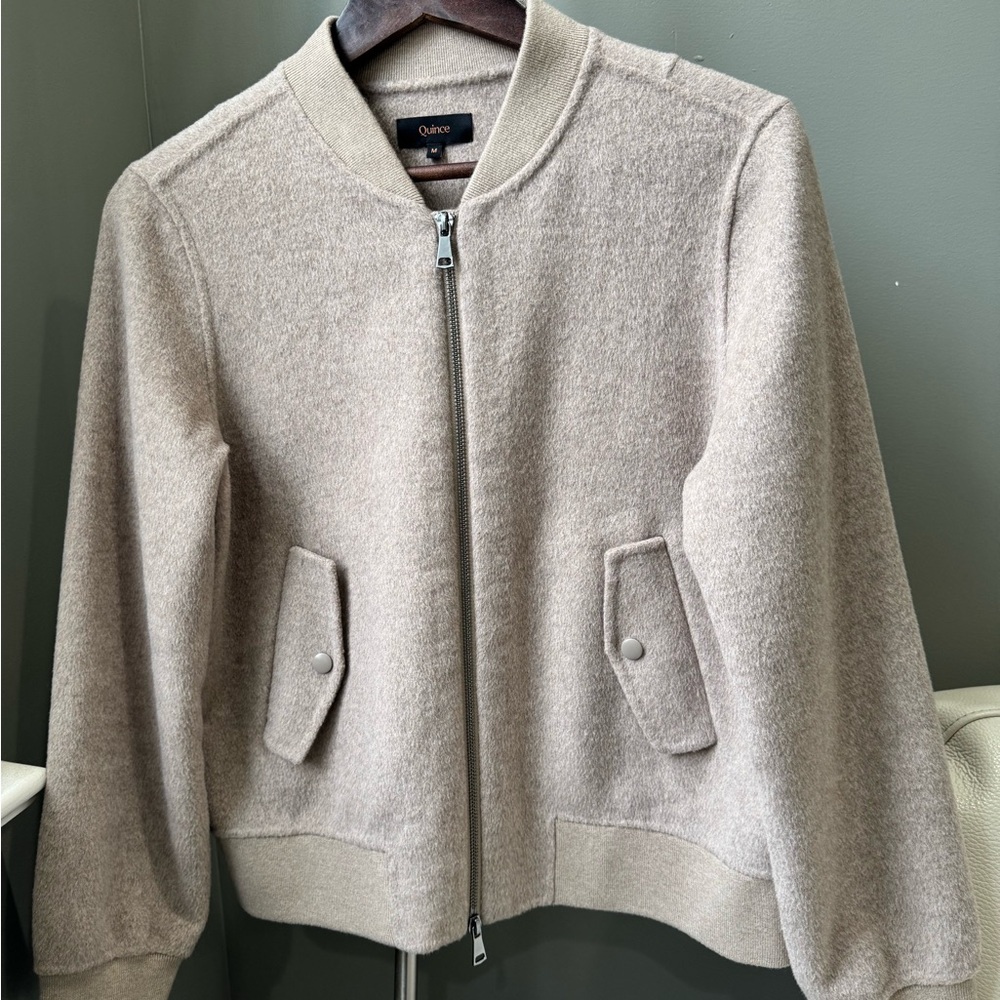 Quince Merino Wool Bomber Jacket - Picture 14 of 15